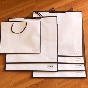 COACH Brand new large shopping bags (7 in total)